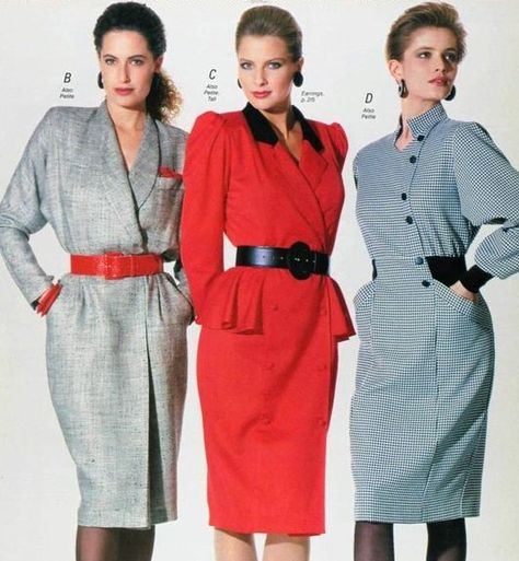 1980s Yuppie Fashion, 1986 Fashion Women, Womens 80s Outfits, 80s Fashion For Women Dresses, 80s Power Suit For Women, 80s Elegant Fashion, 80s Office Fashion, 1980s Womens Fashion, Early 80s Fashion