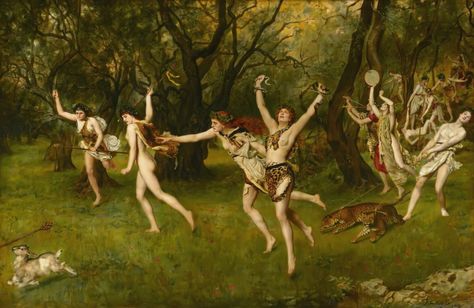 The Women Blessed by Dionysus: Maenads | DailyArt Magazine John Collier, Valentines Day History, Historical Eras, Art Uk, Greek Gods, Gods And Goddesses, Greek Mythology, Art History, Print Images