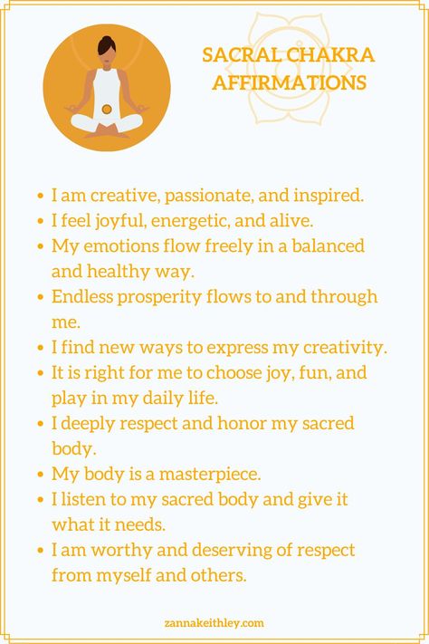 Unblocking The Sacral Chakra, Sacral Chakra Healing Affirmations, Sacral Affirmations, Unblock Sacral Chakra, Yoga For Sacral Chakra, Wallpaper Coloring Pages, Sacral Chakra Yoga, Sacral Chakra Affirmation, Sacral Chakra Healing