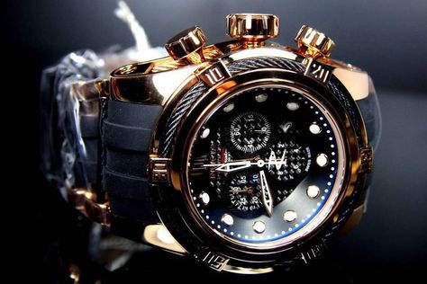 The Top Five Invicta Watches Money Can Buy Luxury Sports Chronograph Watch, Racing Style Chronograph Watch For Motorsport Events, Racing Chronograph, Luxury Racing Style Chronograph Watch With Tachymeter, Most Expensive Shoes, Luxury Antique Watch With Automatic Movement, Yellow Watches, Gold Plated Watch, Expensive Shoes