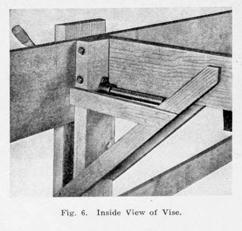 The Wood Knack: Unusual Early 20th Century Leg Vise Leg Vise, Workbench Designs, Dog Bench, Tool Bench, Shop Bench, Woodworking Workbench, Woodworking Bench, Shop Plans, Cool Tools