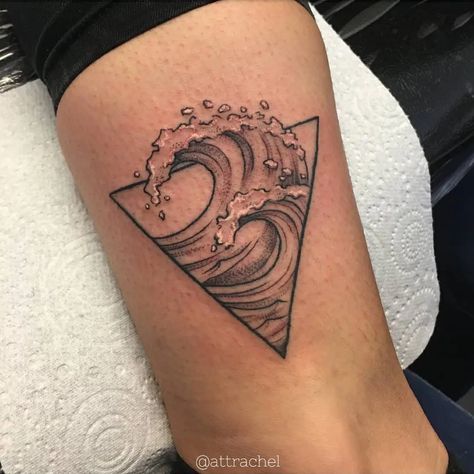 101 Amazing triangle tattoo Designs You Need To See! - Outsons Geometric Triangle Tattoo, Triangle Tattoo Meaning, Triangle Tattoo Design, Wave Tattoo Design, Men's Fashion Tips, Wave Tattoo, Cool Arm Tattoos, Triangle Tattoos, Arm Band Tattoo