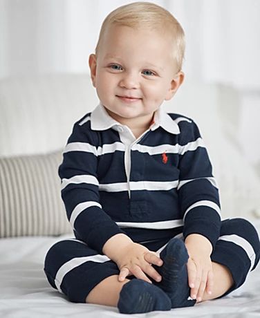 Ralph Lauren Kids Clothing - Macy's 6 Month Baby Picture Ideas, Baby Fashion Newborn, Newborn Schedule, Newborn Fashion, Fashionable Baby, Baby Clothes Newborn, Baby Boy Clothes Newborn, Boys Stripes, Boys Will Be Boys