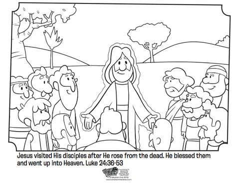 Jesus Appears to His Disciples Coloring Page Acts 3:19 Craft, Jesus Appeared To The Disciples Craft, Jesus Appears To His Disciples, Jesus And His Disciples, John 20, Jesus Coloring Pages, Sunday School Coloring Pages, Bible Story Crafts, Kid Coloring Page