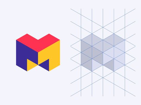 Isometric Branding, Isometric Logo Design, Knowledge Logo, Isometric Logo, Zoom Logo, Max Logo, Ali Akbar, Isometric Grid, Isometric Drawing