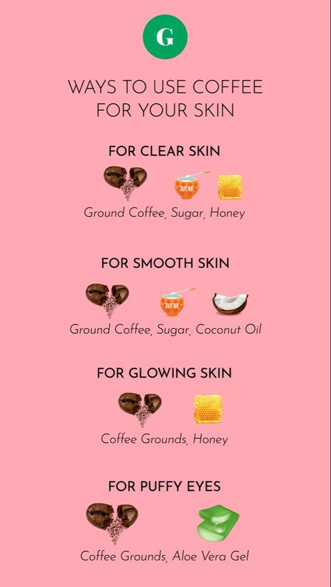 Home-made coffee scrub for glowing skin Brightening Coffee Scrub, Homemade Face Scrubs For Smooth Glowing Skin, Home Scrub For Face, Face Glow Up Tips At Home, Home Exfoliating Scrub Face, Home Made Coffee Scrub, Coffee Face Scrub For Glowing Skin, Coffee Facial Scrub, Home Made Remedies For Glowing Skin