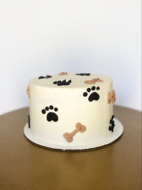 Dog Cake 1st Birthday, Paw Cake Design For Dogs, 2nd Birthday Puppy Cake, Cake Designs For Dog Birthday, Birthday Cake For Puppy, Birthday Cake For My Dog, Dog's Birthday Cake, Cake Ideas For Dogs, Dogs Birthday Cake Ideas