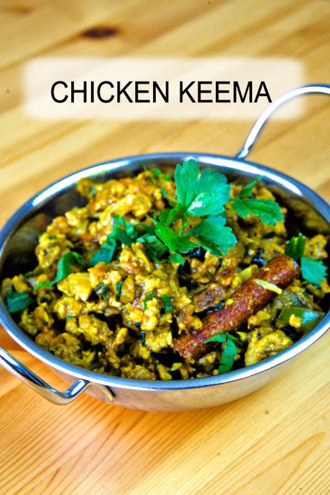 Easy chicken keema recipe Pakistani style made with minced chicken and spices. Best served with naan and roti. Keema Recipe Pakistani, Chicken Keema Recipe, Keema Curry, Asian Stir Fry Recipe, Keema Recipe, Chapati Recipes, Chicken Keema, Asian Fusion Recipes, Keema Recipes