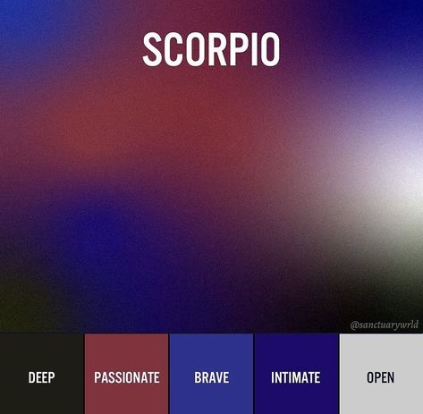 Scorpio Color Palette, Scorpio Costume, Zodiac Colours, Scorpio Colors, Scorpio Stellium, Scorpio Color, Zodiac Nails, Scorpio Aesthetic, Venus In Aries