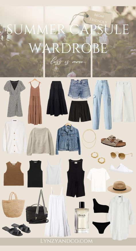 Travel Capsule Wardrobe Summer, Holiday Capsule Wardrobe, Capsule Wardrobe Women, Spring Trends Outfits, Flowy Summer Dresses, Capsule Wardrobe Outfits, Travel Capsule Wardrobe, Summer Capsule, Summer Capsule Wardrobe