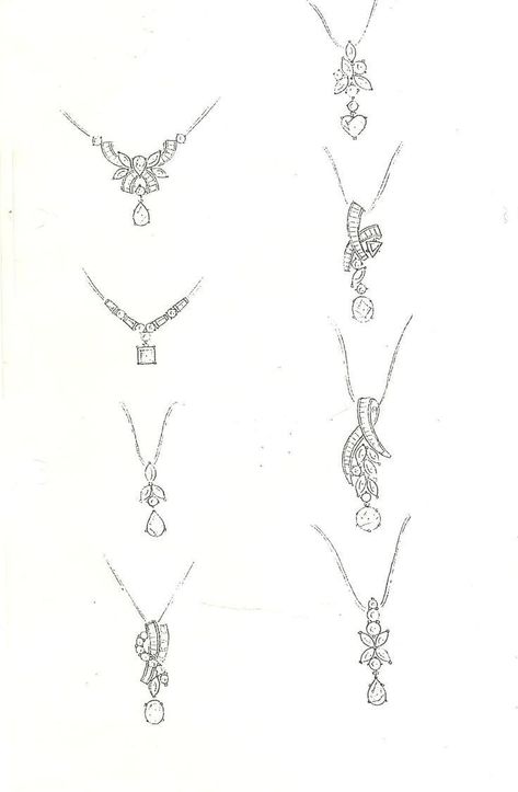 Diamond Pendent Design, Necklaces Drawing, Jewelry Design Sketch, Sketching Jewelry, Sketch Jewelry, Pendent Design, Jewellery Drawing, Accessories Design Sketch, Jewel Drawing