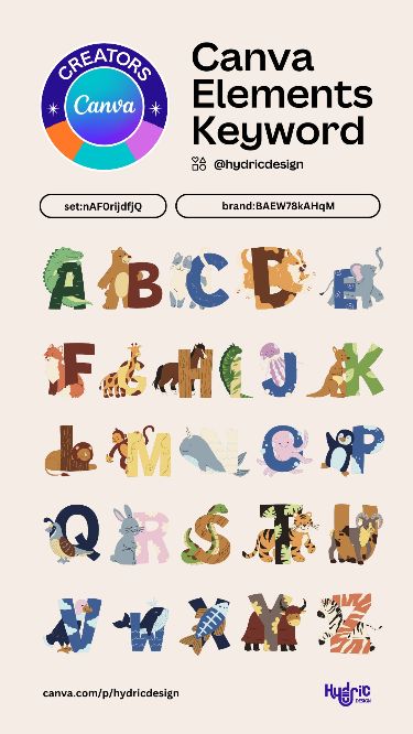 Canva Elements | Cute Animal Alphabet - set:n Font Canva Lettering, Animals Alphabet, Scrapbook Fonts, Alphabet Photos, Keyword Elements Canva, Doodle Alphabet, Scrapbook Organization, Scrapbook Quotes, S Alphabet