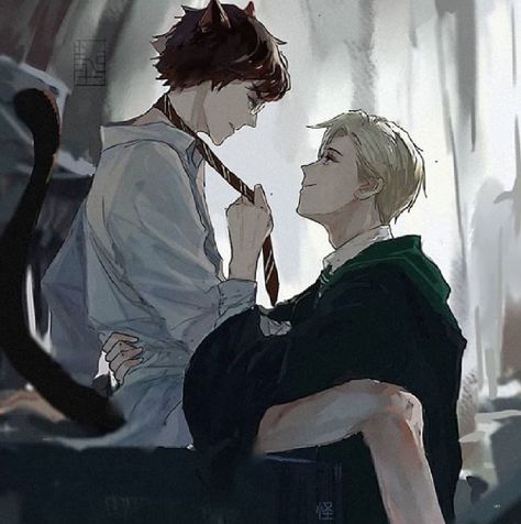 Darry Fanart, Novel Harry Potter, Draco Malfoy Fanart, Drarry Fanart, Harry Draco, Gay Harry Potter, Harry Potter Artwork, Draco Harry Potter, Harry Potter Comics