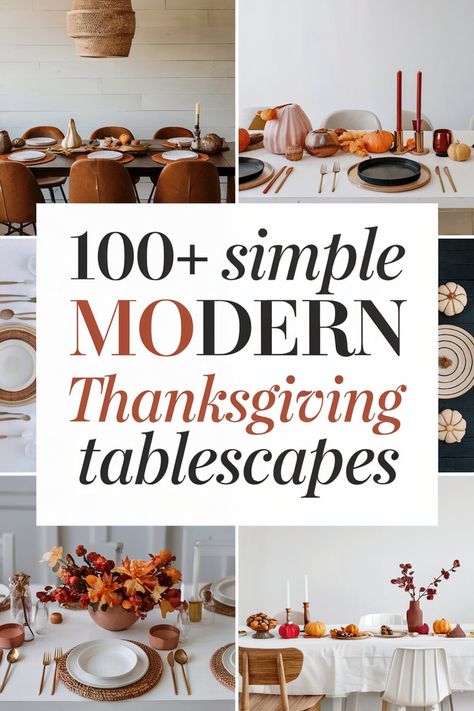 100+ Simple Modern Thanksgiving Tablescapes to Set the Perfect Scene Fall Dinner Table Decor, Modern Thanksgiving Tablescapes, Fall Tablescapes Elegant, Thanksgiving Tablescapes Elegant, Thanksgiving Tablescapes Simple, Modern Thanksgiving Table Settings, Modern Thanksgiving Decor, Thanksgiving Decorations Table Setting, Thanksgiving Table Settings Elegant