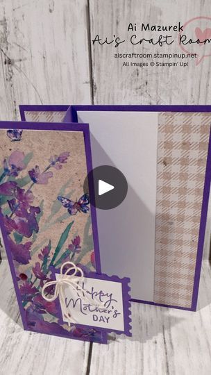 81 reactions | Let’s make a Book Binding Z Fold Card💜  #aiscraftroom #craftymom #stampinupdemo #stampinupdemonstrator #funfoldfriday #simplestamping #cardmaking #handmade | Ai's Craft Room | Spice Girls · Mama Book Binding Fold Cards, Book Binding Z Fold Card, Book Binding Fun Fold Card Tutorial, Z Fold Cards Ideas, Book Bind Z Fold Card, Book Bind Cards, Japanese Stab Binding Tutorial, Make A Book, Book Binder