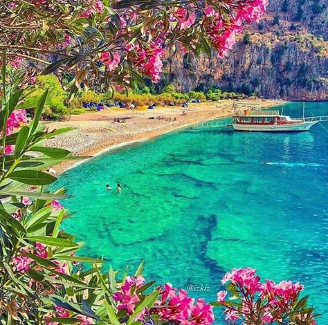 Good morning from Butterfly Valley, #Oludeniz, #Fethiye, #Mugla, #Turkey Turkey Beach, Fethiye Turkey, Capri Island, Wallpaper Laptop, Marmaris, Beautiful Sights, Beautiful Places In The World, Beautiful Scenery, Amazing Places