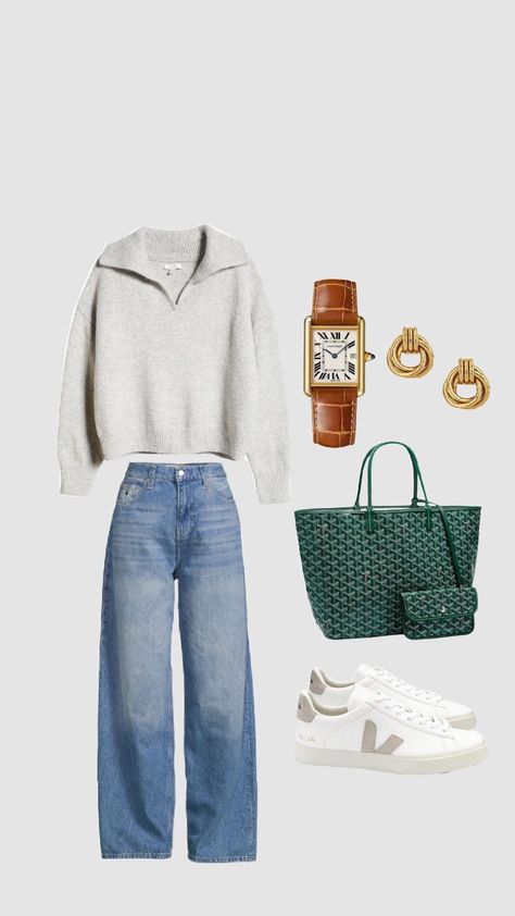 #outfit #cute #dressup #cartier #goyard Outfits With Goyard Bag, Goyard Outfit, Goyard Bag Outfit, Goyard Aesthetic, Mini Backpack Outfit, November Mood, Goyard Wallet, Bag Styles, Backpack Outfit