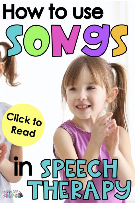 Songs are a great speech therapy resource that you can use in Early Intervention, Preschool, and even in Early Elementary! You can use this versatile speech therapy resource to use early language strategies for speech therapy, target articulation, and encourage expressive and receptive language skills. This cheap therapy resource can be used anywhere - in group sessions, in home sessions, and in push in therapy sessions, Live ideas for parents for homework to facilitate carryover of goals! Push In Speech Therapy, Therapy Homework, Early Intervention Activities, Speech Therapy Ideas, Therapy Music, Speech Therapy Activities Language, Speech Therapy Activities Preschool, Childhood Apraxia Of Speech, Early Intervention Speech Therapy