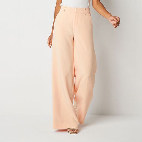 Peach Parfait, Peach Colour, Wide Leg Pant, Leg Pants, Wide Leg Pants, Wide Leg, High Rise, Pants, Quick Saves