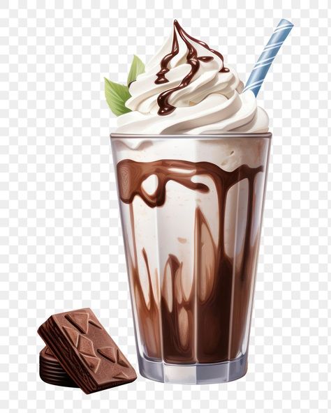 Ice Cream Images, Vanilla Milkshake, Chocolate Milkshake, Shakes Drinks, Yummy Ice Cream, Coffee Png, Food Poster Design, Iced Coffee Cup, Chocolate Drinks