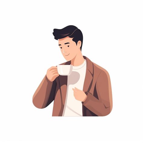 Coffee Cartoon, Boy Cartoon, Character Vector, Girls Flats, Illustration Character, Business Card Maker, Poster Maker, Poster Invitation, Pattern Drawing