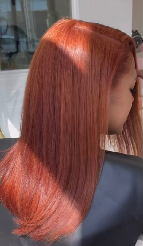 Cheveux Oranges, Pressed Natural Hair, Dyed Curly Hair, Silk Press Natural Hair, Girl Hair Colors, Ginger Hair Color, Dyed Natural Hair, Pretty Hair Color, Have Inspiration