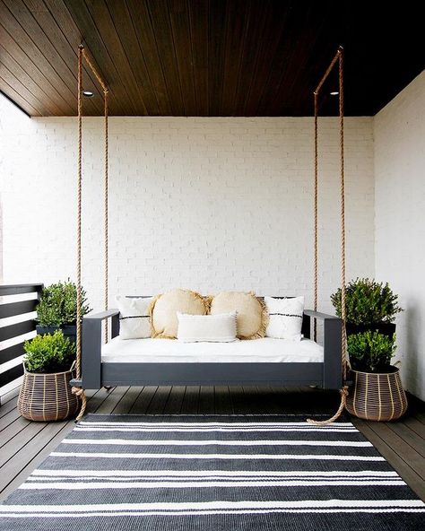 All Posts • Instagram Modern Porch Swings, Diy Porch Swing Bed, Hanging Daybed, Porch Bed, Diy Porch Swing, Modern Porch, Porch Swing Bed, Swing Bed, Diy Porch