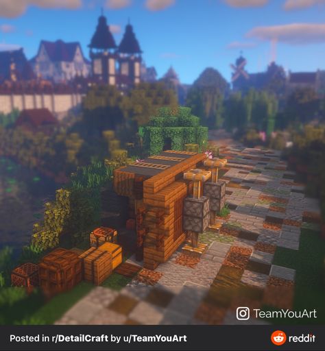 Minecraft Statues, Road Texture, Minecraft Blocks, Bangunan Minecraft, Minecraft Farm, Minecraft Medieval, Detail Oriented, Canal House, Minecraft Inspo