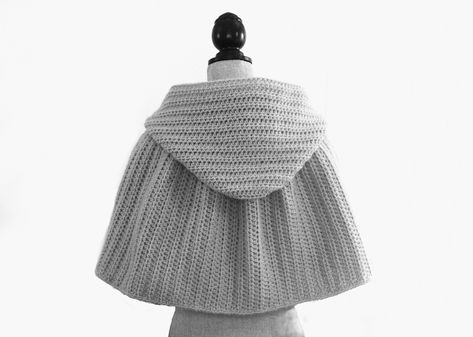 Crochet Pattern Hooded Cape Small Medium Large X Large - Etsy Australia Crochet Capelet Free Pattern, Crochet Hooded Cape, Hooded Cape Pattern, Cape Au Crochet, Medieval Cape, British Terms, Cape Crochet, Crochet Cape Pattern, Crochet Capelet