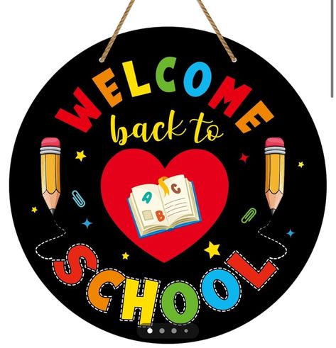 Welcome Sign For Classroom, Welcome To Our Classroom, Sign For Classroom, Classroom Door Decorations, Teacher Door Sign, Teacher Door Signs, Teacher Door Hangers, Classroom Welcome, School Board Decoration