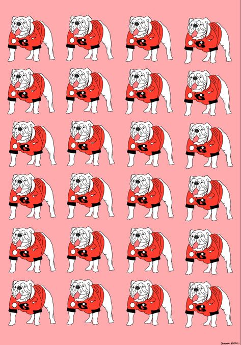 Georgia Bulldogs Background, Uga Bulldog Art, Uga Bulldogs Wallpaper, Uga Aesthetic Wallpaper, University Of Georgia Art, University Of Georgia Wallpaper, Ga Bulldogs Wallpaper, Cute Georgia Bulldogs Wallpaper, Uga Wallpapers