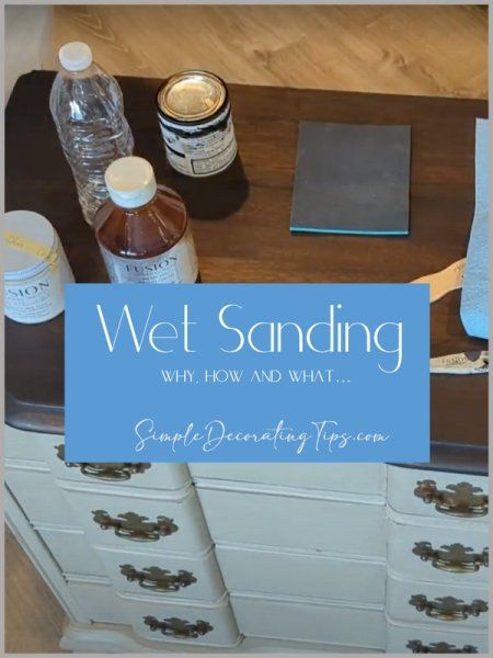 Sanding Furniture, Paint Combos, Faux Marble Paint, Bookshelf Makeover, Simple Decorating, Sanding Wood, Wet Sand, Oil Based Stain, Weathered Furniture