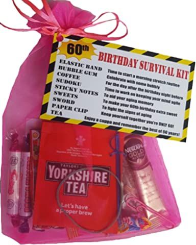 60th Survival Kit Funny, 60th Birthday Survival Kit Funny, Funny 60th Birthday Gifts, Birthday Survival Kit, Birthday Return Gifts, Smile Gift, 60th Birthday Decorations, Joke Gifts, Sixtieth Birthday