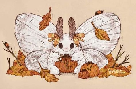 Cute Moths Drawings, Moth Art Reference, Tiger Moth Drawing, Owl Art Drawing, Moth Wallpaper Desktop, Poodle Moth Drawing, Fluffy Moth Drawing, Cute Creatures Art, Cute Moth Art