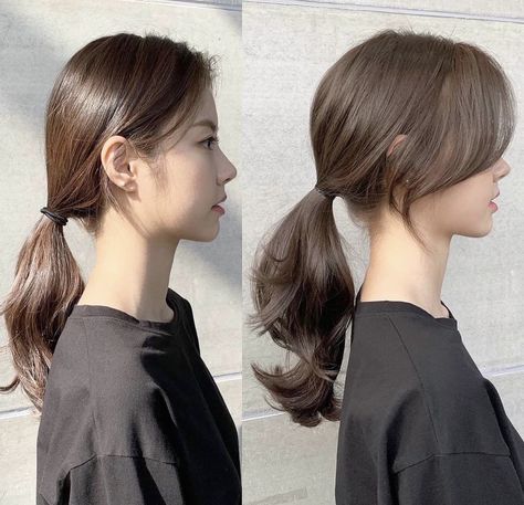 Korean Long Hair, Ulzzang Aesthetic, Hair Korean, Hair Style Korea, Hair Inspiration Long, Bangs With Medium Hair, Hairstyles For Layered Hair, Hair Arrange, Shot Hair Styles