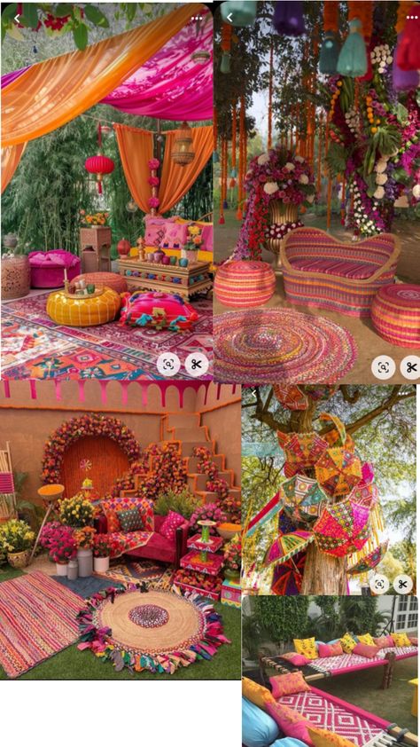 Mehndi Stage Decor, Indian Floral Decor, Indian Party Themes, Haldi Decoration Ideas, Haldi Ceremony Decorations, Mehendi Decor Ideas, Wedding Background Decoration, Desi Wedding Decor, Mehndi Decor