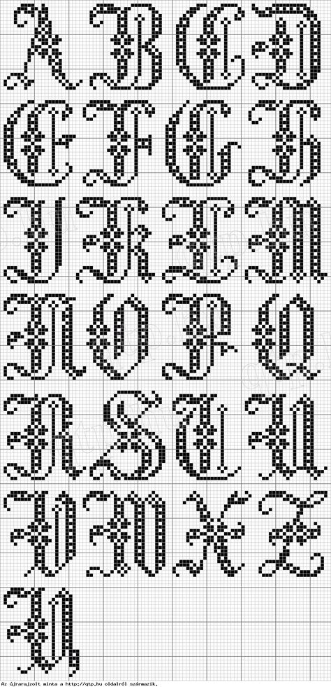 free cross stitch alphabet Gothic Alphabet, Cross Stitch Fonts, Alfabet Letters, Cross Stitch Letters, Embroidery Alphabet, Cross Stitch Needles, Pola Kristik, Cross Stitch Alphabet, Cross Stitch Samplers