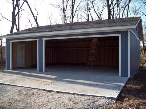 24x30 Premier PRO Ranch Garage | Pictured here is a 24x30 ga… | Flickr 24x30 Garage Plans, 24x30 Garage, 30x40 Garage, Seattle Backyard, Pole Building Garage, Garage Building Plans, Detached Garage Designs, Garage Shop Plans, Metal Garage Buildings