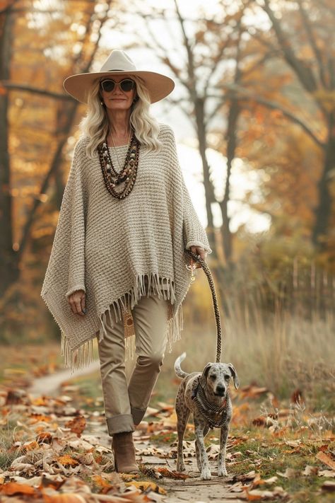 10 Classy Fall Outfits for Women Over 50: Timeless Elegance for Autumn – fashionbylina.com Boho Sophisticated Fashion, Sophisticated Fall Outfits Classy, Boho Autumn Outfits, Autumn Boho Outfits, Boho Winter Outfits Hippie, Winter Hippie Outfits Boho, Fall Boho Outfits, Trendy Fall Outfits For Women, Women Over 50 Fashion