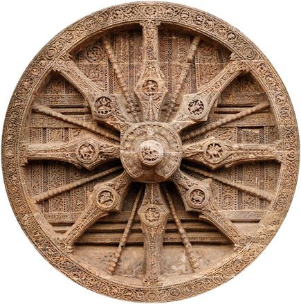 Konark Figure - Wheel of Konark Konark Wheel, Hindu Temple Architecture, Architectural Figures, Konark Temple, Konark Sun Temple, Temple Hindu, Sun Temple, Temple Architecture, Wedding Invitation Video