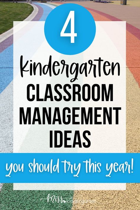 Classroom management in kindergarten often looks a little bit different than other grade levels. In this blog post, you'll find my four favorite classroom management ideas for kindergarten. Be sure to grab the classroom management printables to help increase positive behavior in your classroom! Classroom Management Strategies Kindergarten, Kindergarten Classroom Behavior Management, Behavior System For Kindergarten, Classroom Management Kindergarten Behavior System, Kindergarten Class Management Ideas, Kindergarten Behavior Plan, Individual Behavior Management System Kindergarten, Classroom Behavior Management Plan, Kindergarten Positive Behavior System