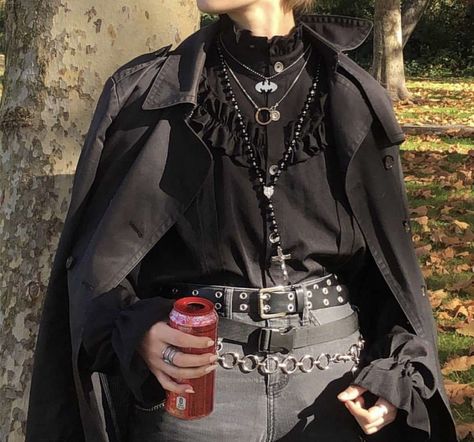 Vampire Outfit Ideas Men, Coat On Shoulders Men, Male Vampire Aesthetic Outfit, Punk Fashion Aesthetic Mens, Male Villan Outfit, Royalty Aesthetic Outfit Men, Vampire Aesthetic Clothes Male, Vampiric Outfits Male, Magician Aesthetic Outfit Male