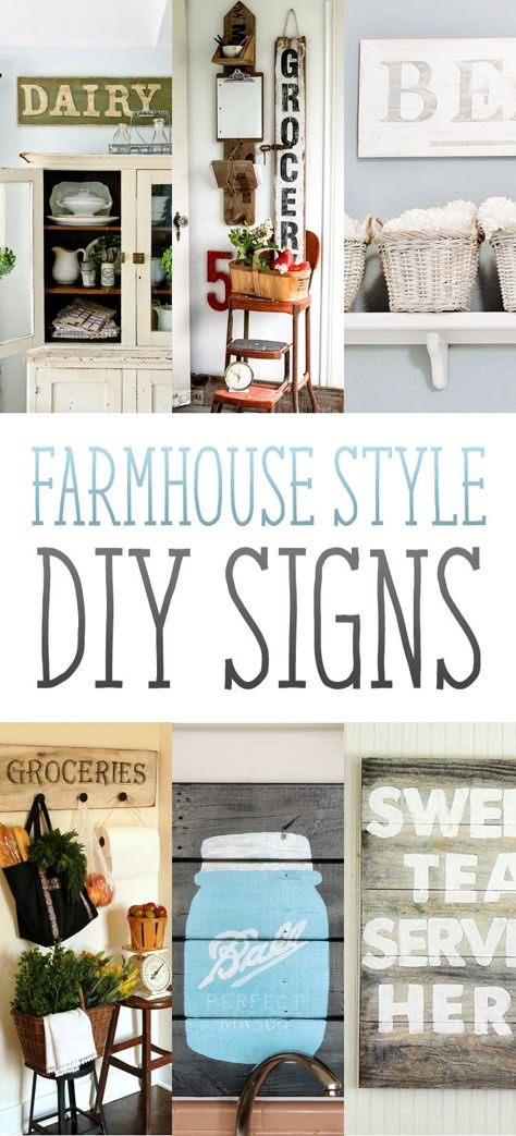 True Farmhouse, Deco Champetre, Cottage Market, Dekor Diy, One Home, Farmhouse Sign, Decor Guide, Easy Home Decor, The Cottage