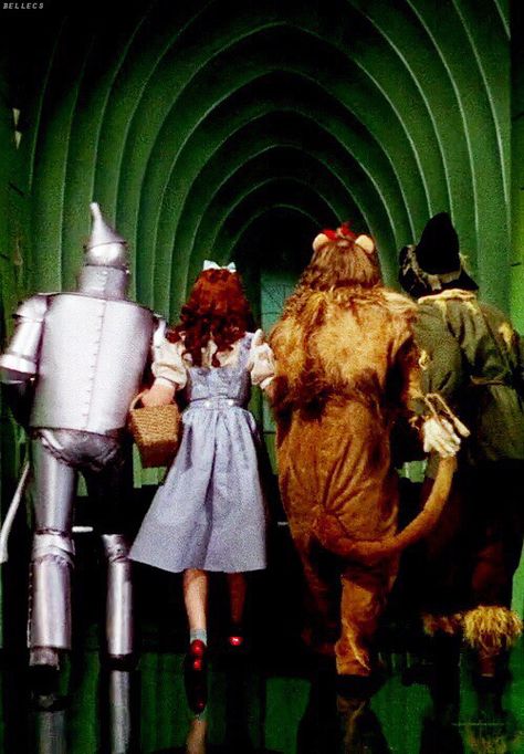 Back view of the wizard of oz characters  wizard of oz Wizard Of Oz 1939, Film Vintage, Land Of Oz, The Wonderful Wizard Of Oz, I Love Cinema, Brick Road, The Wizard Of Oz, Yellow Brick Road, Judy Garland