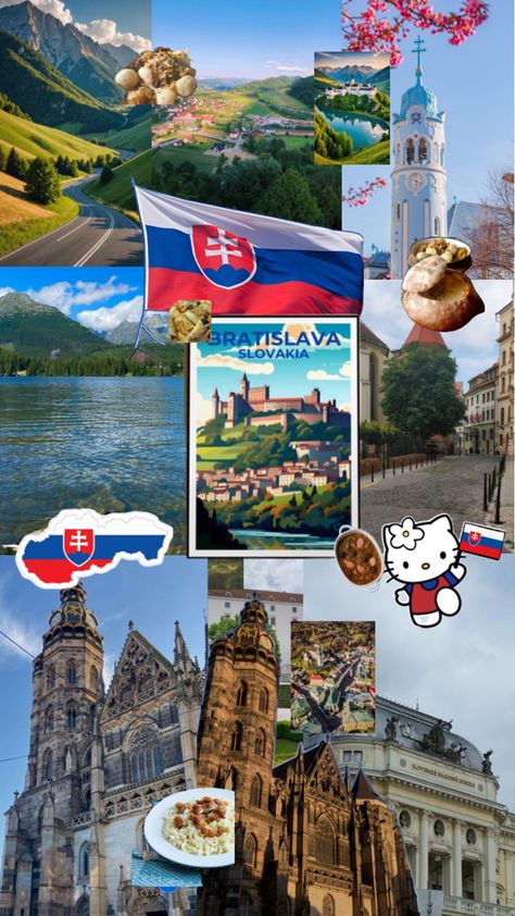 #collage #aesthetic #country #travel #Slovakia #viralpost #culture #ChristmasStew #SlovakianFood Slovakia Aesthetic, Slovakian Food, Aesthetic Country, Bratislava Slovakia, Travel Bugs, Bratislava, Viral Post, Slovakia, Vacation Trips