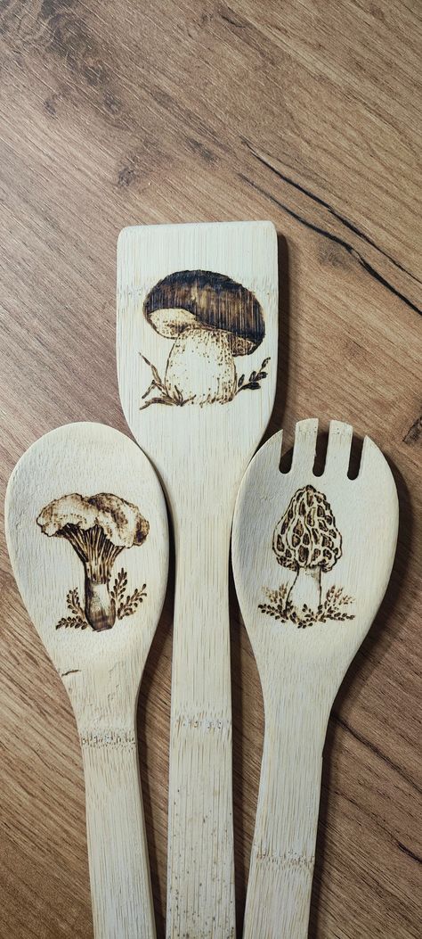 Wood Burning Spoons Ideas, Wood Burning Spoons, Wooden Spoons, Wood Burning, Spoons, Wood, Quick Saves, Pyrography