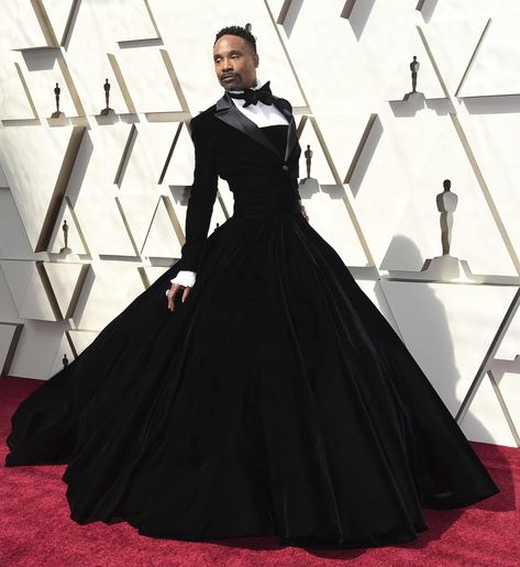 Fabulous at the Oscars! | Billy Porter via The Guardian Oscars Gown, Billy Porter, Community Photos, Melissa Mccarthy, Tuxedo Dress, Jennifer Hudson, The Oscars, Christian Siriano, Charlize Theron