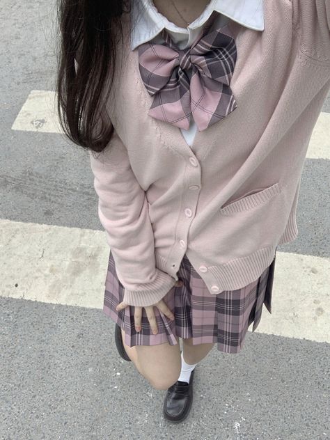 Shein School Outfits, Pink School Uniform, Dragon Academy, Korean School Outfits, Outfit Sera, Korean Uniform, Sailor Outfit, School Outfit Ideas, Uniform Style