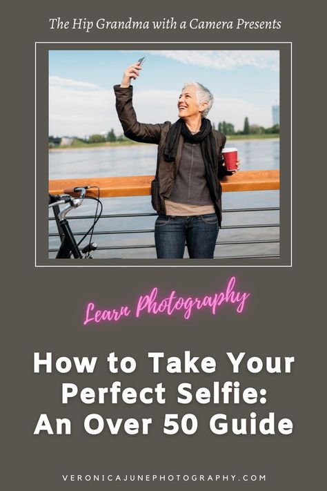 Use this guide to learn how to take the perfect selfie! Especially for women over 50! You'll learn everything you need to know to rock your next selfie, including how to use the camera on your phone and tips for the best smile! How To Take A Selfie Tips, How To Smile For Photos Tips, How To Take Better Selfies, How To Take Selfies Poses, Taking Selfies Poses, How To Pose For Selfies Faces, How To Take Selfies, How To Smile For Photos, How To Take A Good Selfie