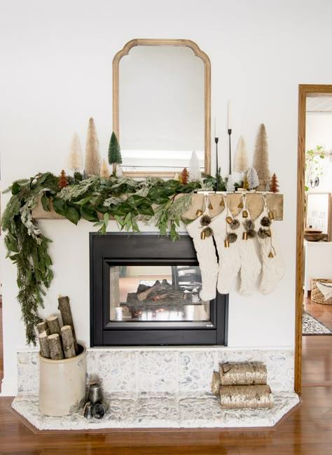 Do you want to create an interesting focal point with your Christmas mantel design? Learn how to layer Christmas mantel garland to make a statement. #fromhousetohaven #christmasmantel #christmasdecorideas #manteldecorideas Christmas Mantel Garland, Mantel Garland, Mantel Design, Christmas Fireplace Decor, Christmas Mantel Decorations, Christmas Mantel, Christmas Mantle, Minimalist Christmas, Boho Christmas